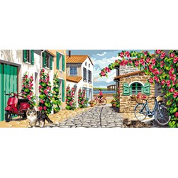 Canevas Mimo Verde Un village de l'île de Ré