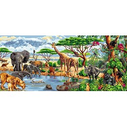 Canevas Mimo Verde La faune d'Afrique