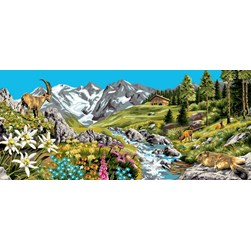 Canevas Mimo Verde Les passionnés de la montagne