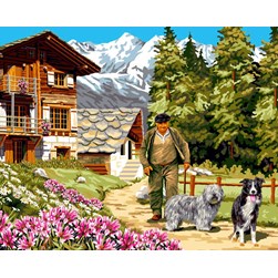 Canevas Mimo Verde Une ballade montagnarde