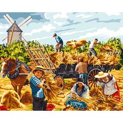 Canevas Mimo Verde Tous aux moissons