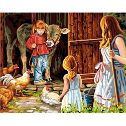 Canevas Mimo Verde Le nouveau petit veau