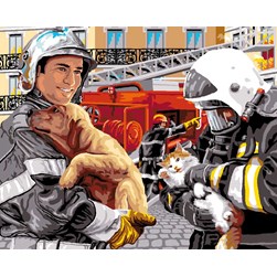 Canevas Mimo Verde Le sauvetage de mes animaux de compagnie