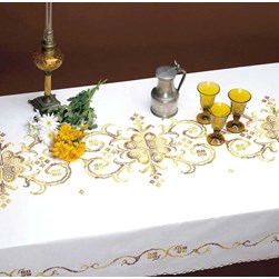 Nappe - Broderie Point de Croix imprimée Luc Création Cérémonie