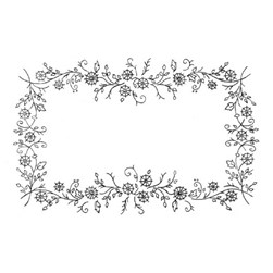 Kit napperon - Broderie traditionnelle Luc Création Profusion florale