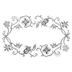 Kit napperon - point de croix imprimé Luc Création Clémence