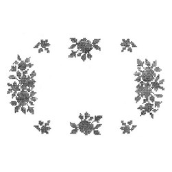 Kit napperon - point de croix imprimé Luc Création Orphéa