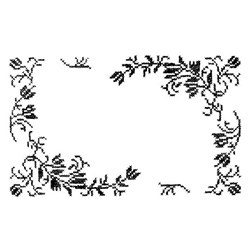 Kit napperon - point de croix imprimé Luc Création Lily