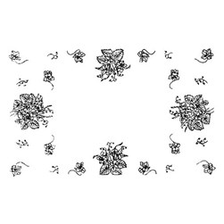 Kit napperon - Broderie traditionnelle Luc Création fleurs délicates