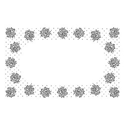 Kit napperon - Broderie traditionnelle Luc Création roses et plumetis