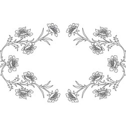 Kit napperon - Broderie traditionnelle Luc Création fleurs blondes