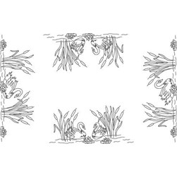 Kit napperon - Broderie traditionnelle Luc Création dans les roseaux