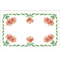 Kit napperon - Broderie traditionnelle Luc Création jour de printemps