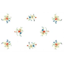 Kit napperon - Broderie traditionnelle Luc Création artifice floral