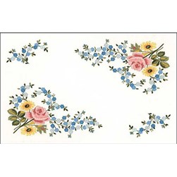 Kit napperon - Broderie traditionnelle Luc Création fleurs pour Elise