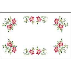 Kit napperon - Broderie traditionnelle Luc Création promesse florale