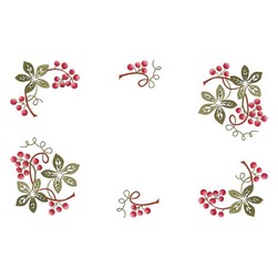 Kit napperon - Broderie traditionnelle Luc Création baies gourmandes