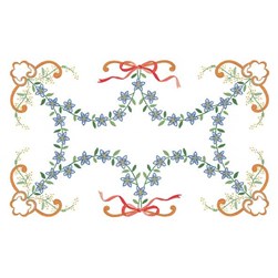 Kit napperon - Broderie traditionnelle Luc Création sentiment floral