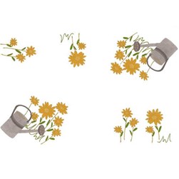 Kit napperon - Broderie traditionnelle Luc Création dans mon jardin