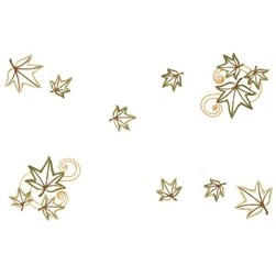 Kit napperon - Broderie traditionnelle Luc Création lierre d'automne