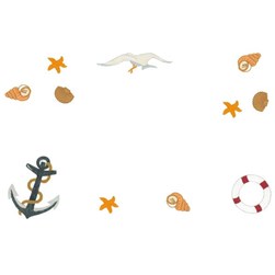 Kit napperon - Broderie traditionnelle Luc Création douceur marine