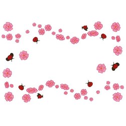 Kit napperon - Broderie traditionnelle Luc Création envol de coccinelles