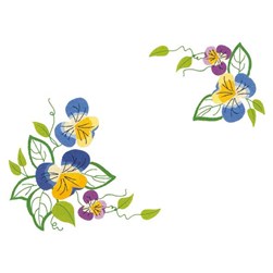 Kit napperon - Broderie traditionnelle Luc Création une douce pensée