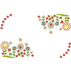 Kit napperon - Broderie traditionnelle Luc Création rêve de fleurs