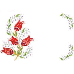 Kit napperon - Broderie traditionnelle Luc Création fleur du paradis