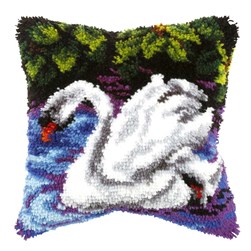 Coussins Point Noue Orchidea Le cygne dans l'eau