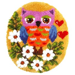 Tapis Point Noué Orchidea Hibou enfantin