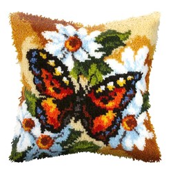 Coussins Point Noue Orchidea Le papillon déployé