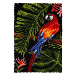 Tapis Point Noué Orchidea Perroquet tropical