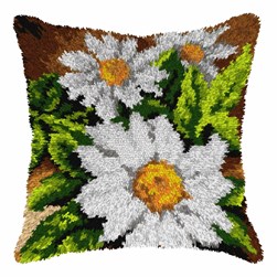 Coussins Point Noue Orchidea Trio de marguerites