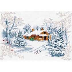 kit Point de croix Oven Le conte de la forêt en hiver