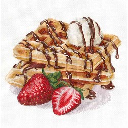 kit Point de croix Oven Des gauffres pour des gourmands