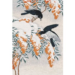 kit Point de croix Oven A la recherche de nourriture sous la nei