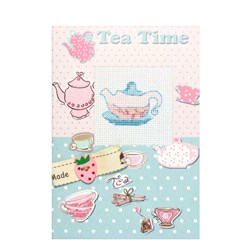 Cartes à broder Luca-S Pause thé