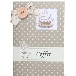 Cartes à broder Luca-S Couleur café