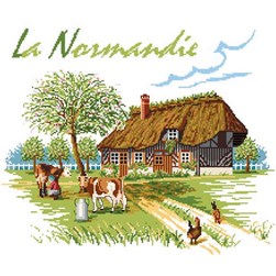 kit Point de croix Luc Création La Normandie