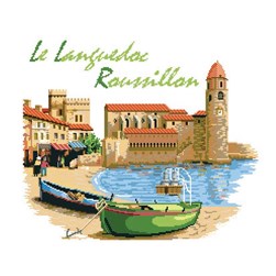 kit Point de croix Luc Création Ma région - le Languedoc Roussillon