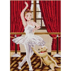 kit Point de croix Luc Création Jeune danseuse étoile