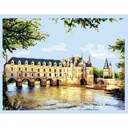 kit Point de croix Luc Création Château de Chenonceau