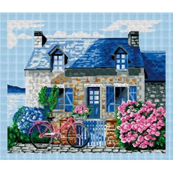 kit Point de croix Luc Création La maisonnette en Bretagne