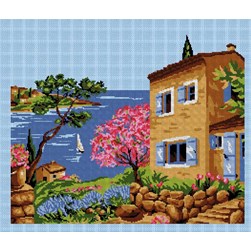 kit Point de croix Luc Création Une matinée sur la côté bretonne