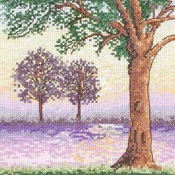 kit Point de croix Anchor Douceur de la rivière à l'aurore