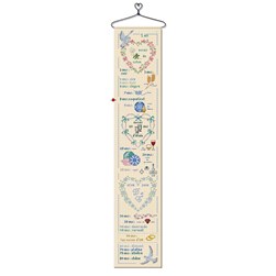 Broderie Mariage Planète Mauve POur notre anniversaire de mariage