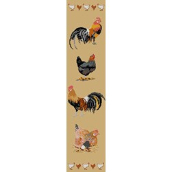 kit Point de croix Planète Mauve Des coqs et des poules