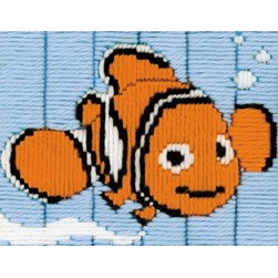 Kit Canevas Point Lancé Vervaco Nemo fait des bulles - Disney
