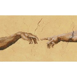 kit Point de croix Lanarte Création (2 Mains) sur etamine